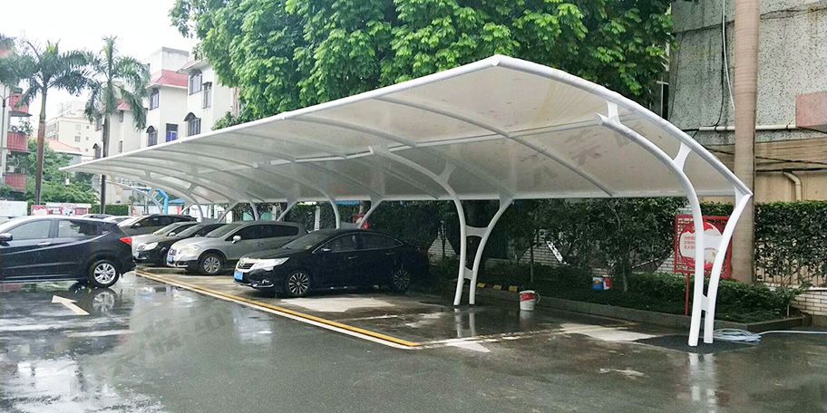 7字型膜結(jié)構(gòu)車棚 7字型膜結(jié)構(gòu)車棚