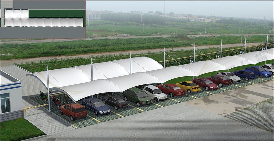 膜結(jié)構(gòu)車棚 膜結(jié)構(gòu)車棚